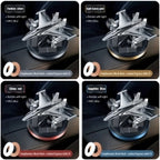 Premium Car Solar Fighter Airplane Showpiece with Air Freshener – Style Meets Freshness
