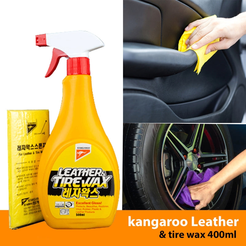 kangaroo Leather & tire wax for Car 400ml
