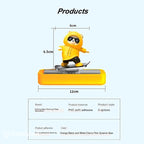 Cute Sliding Bear Car Dashboard Toy with Parking Number – Funny Skateboard