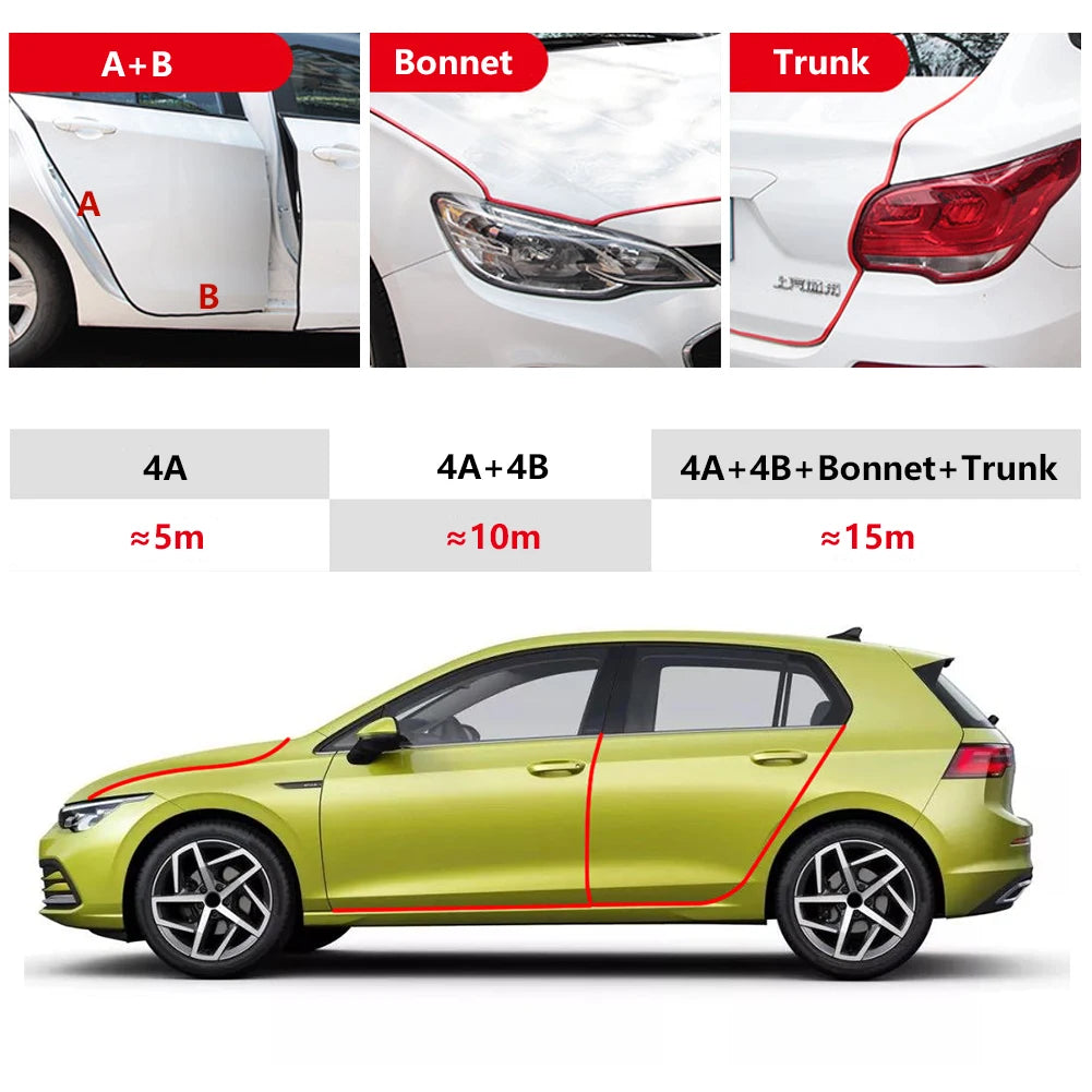 Car Door Guard Strip 5M – Universal Edge Protection for Scratch & Dent Prevention