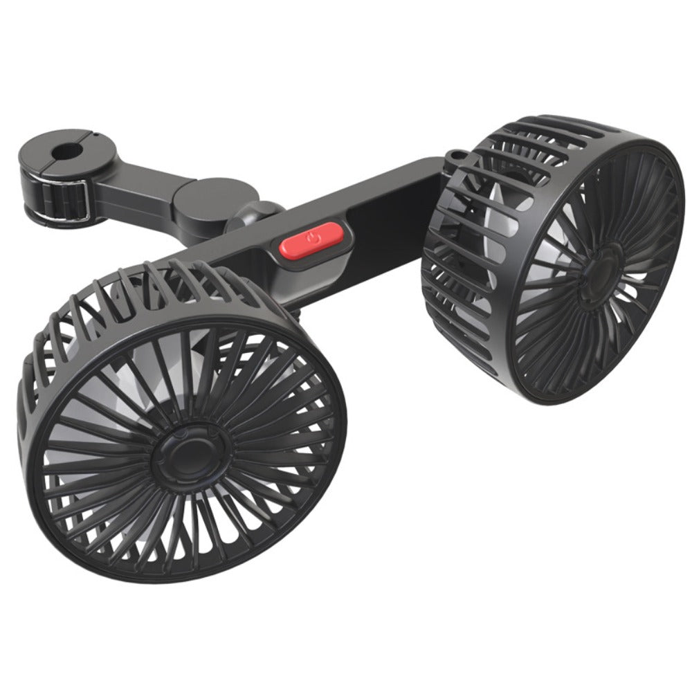 Car Rear Seat Fan with USB Port Easy Installation Just Plug and Play