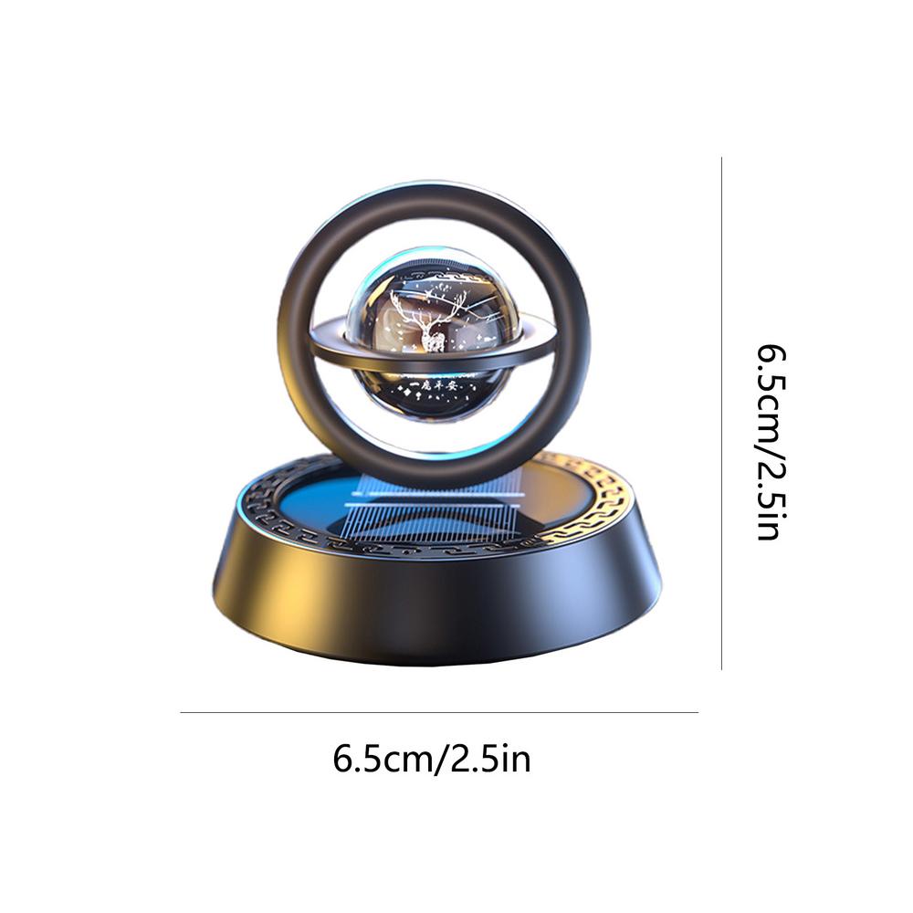 Solar Rotating Car Air Freshener Car Aromatherapy Diffuser With Aromatherapy Tablet Car Air Purifier Odor Eliminator Car
