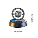 Solar Rotating Car Air Freshener Car Aromatherapy Diffuser With Aromatherapy Tablet Car Air Purifier Odor Eliminator Car