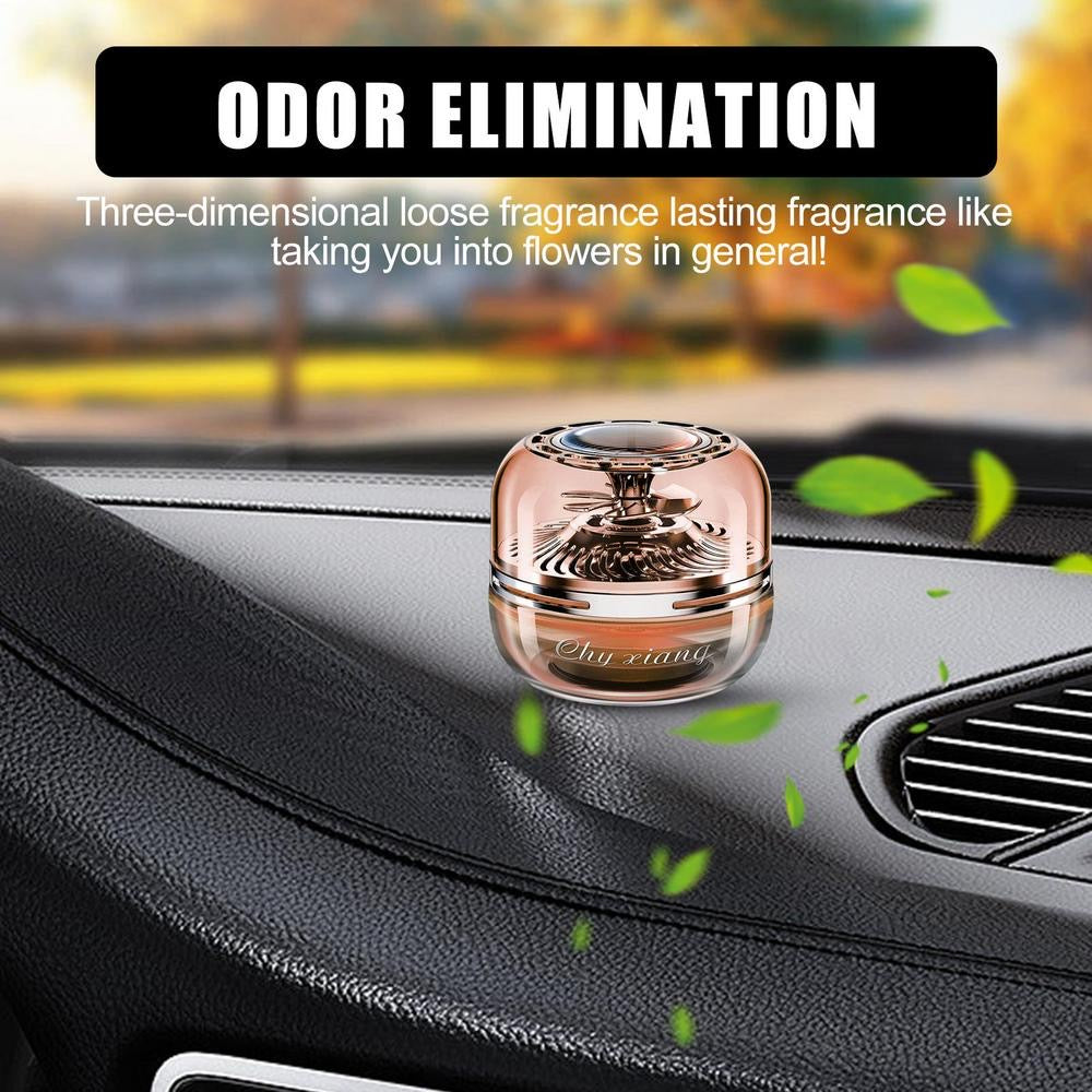 Rotating Car Air Freshener Solar Aromatherapy Diffuser Automobile Rotating Flexible Air Freshener Car Interior Accessories