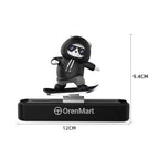 Cute Sliding Bear Car Dashboard Toy with Parking Number – Funny Skateboard
