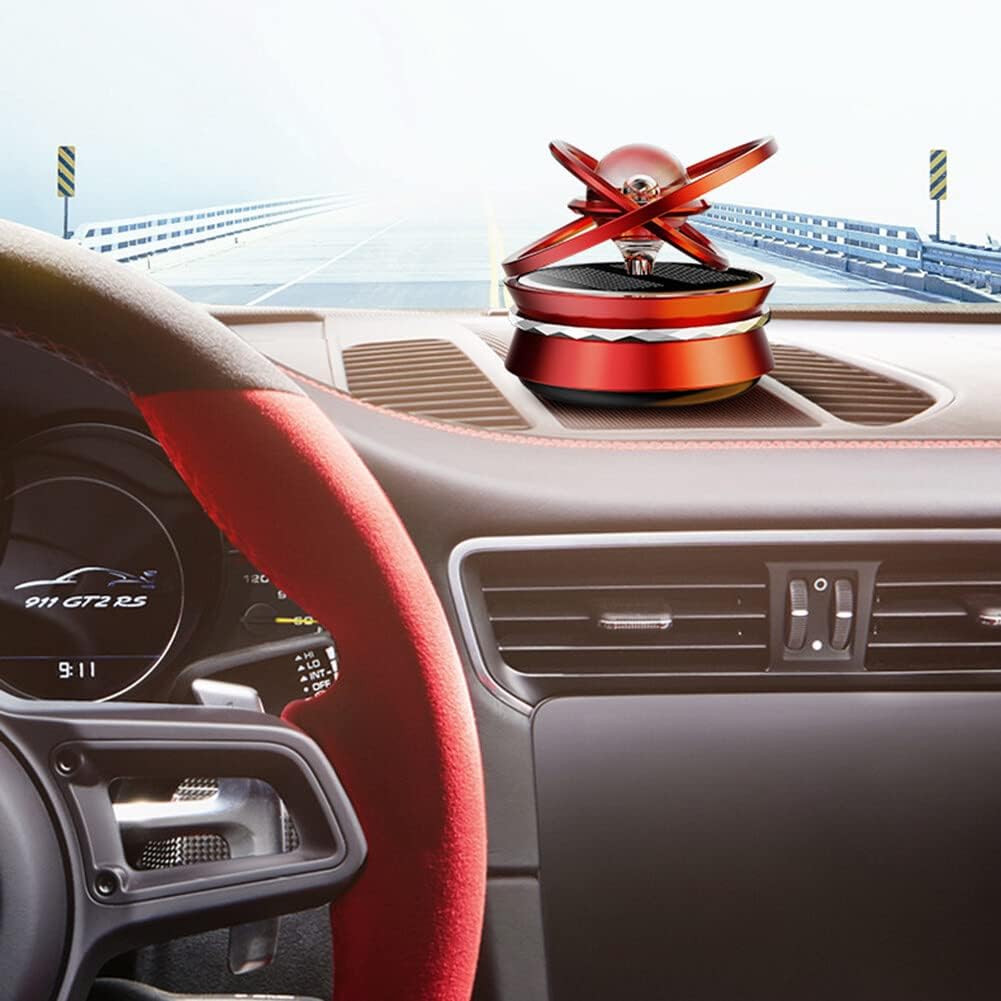 Car Metal Double Ring Best Solar Dashboard Perfume