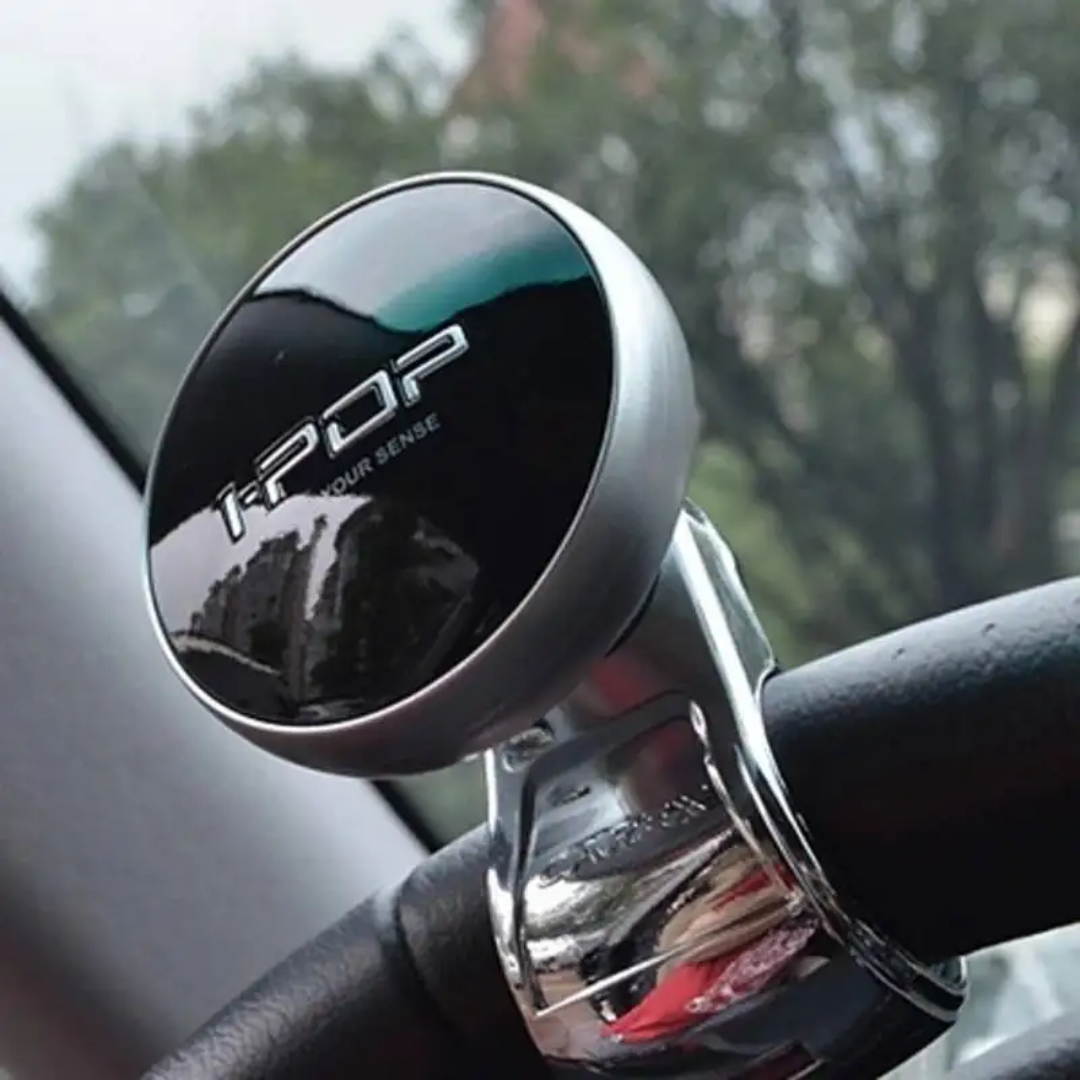 I Pop Steering Wheel power handle Universal wheel Spinner Knob in Black Color 1 ps