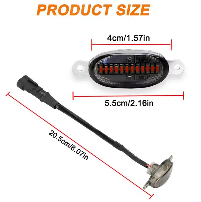 Universal Car led Grill Light Smoked Color
