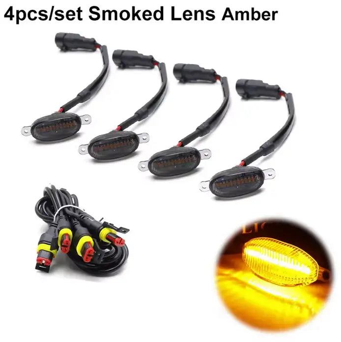 Universal Car led Grill Light Smoked Color
