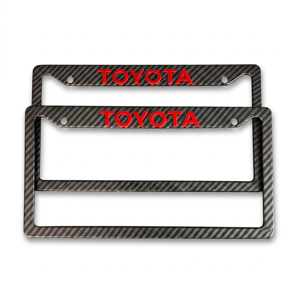 Car Number Plate Frame 2pcs – Elevate Your Car’s Look with a Sporty Touch