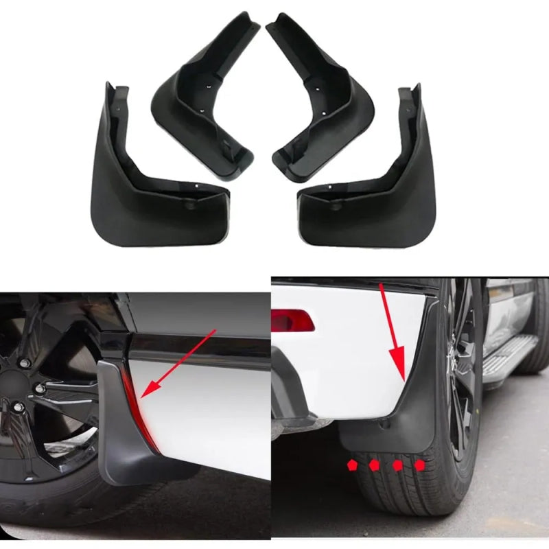 Universal Car Mud Guards – Flexible And Durable Mud Flaps for All Sedan Car 4 pcs Set