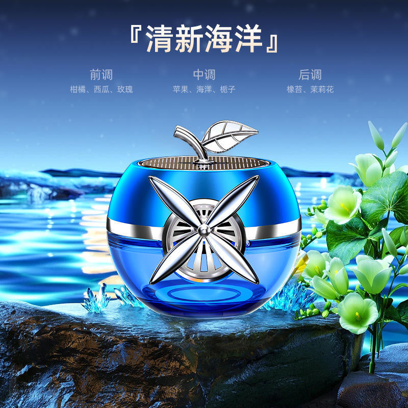 Premium Solar Powered Apple Car Perfume – Long-Lasting Freshness and Eye-Catching Design