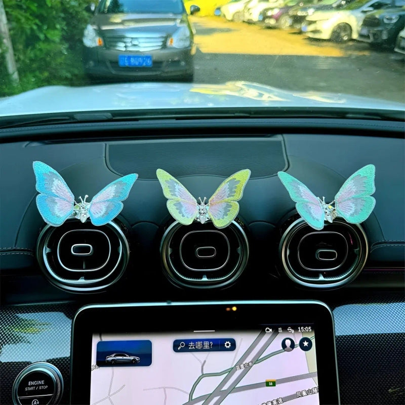 Elegant Car Moving Butterflies Fragrance 2pcs – Fresh Air with Moving Beauty