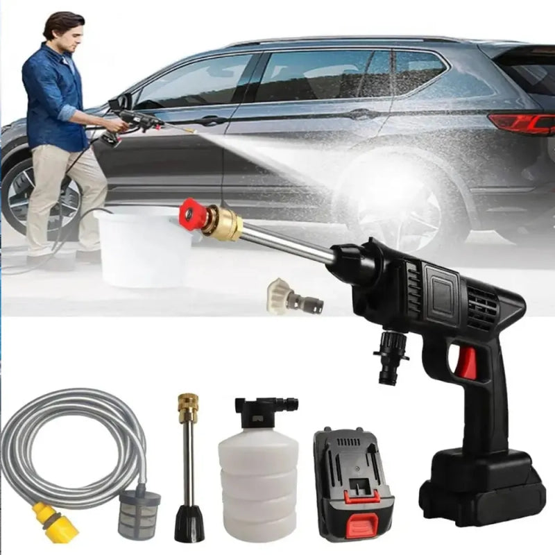 Rechargeable Car Wash machine | 24v High Pressure Car Washer Gun Portable and Cordless