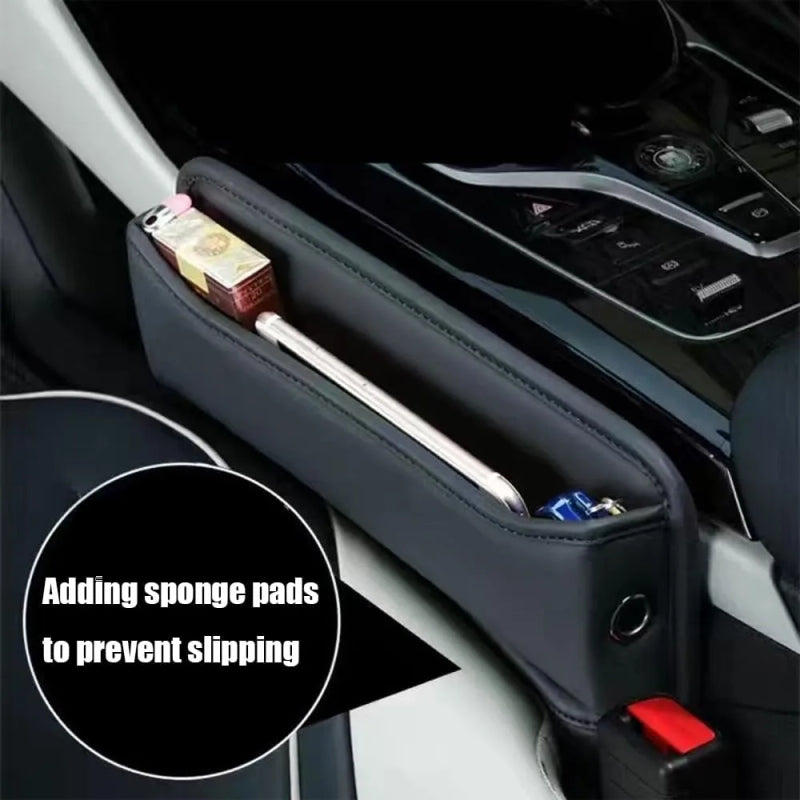 Universal Car Seat Gap Organizer with Cup Holder – Multifunctional Storage Box