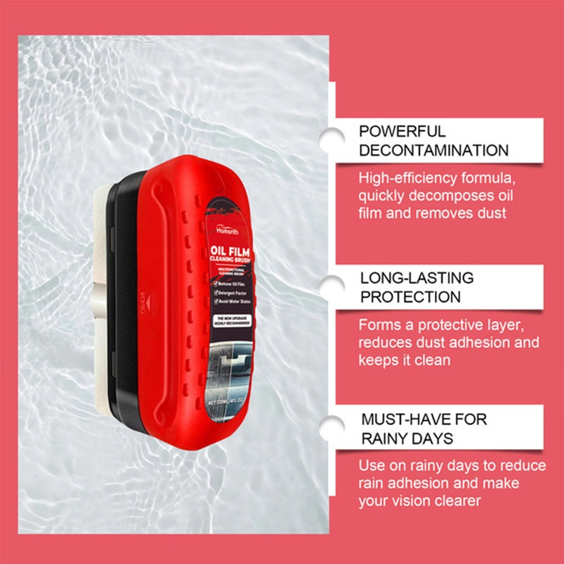Oil Film Cleaning Brush – Effective Car Windshield Cleaner for Clear Vision
