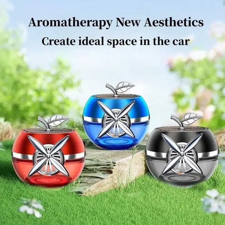 Premium Solar Powered Apple Car Perfume – Long-Lasting Freshness and Eye-Catching Design
