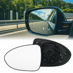 Car Snap-On OEM Fit Side Mirror Glass – Heated, Backing Plate Included, Easy DIY Install (1 Pcs)