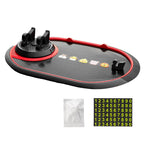 B-82 Multifunctional Car Mobile Phone Mat with 360 Degree Rotation and Number Plate