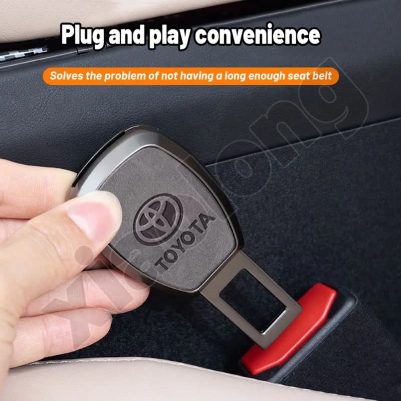 Car 2 in 1 Seat Belt Clip With Car Brand Logo 1 pcs