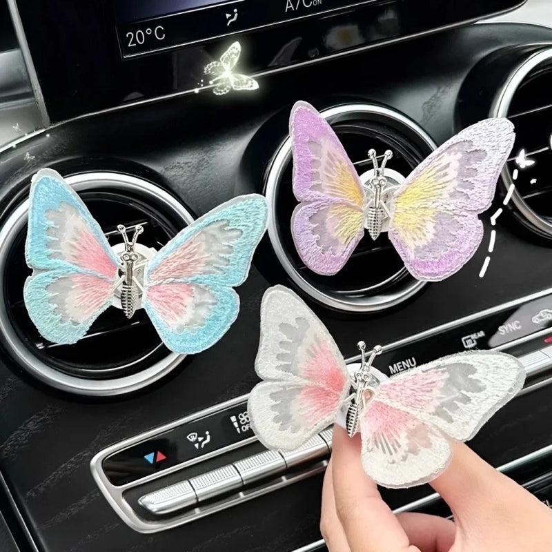 Elegant Car Moving Butterflies Fragrance 2pcs – Fresh Air with Moving Beauty