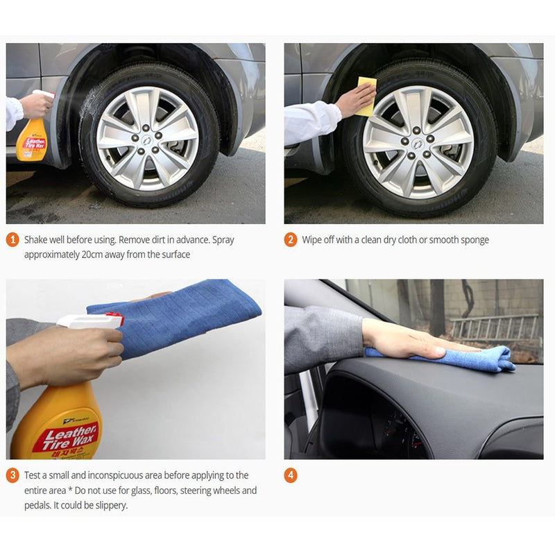 kangaroo Leather & tire wax for Car 400ml