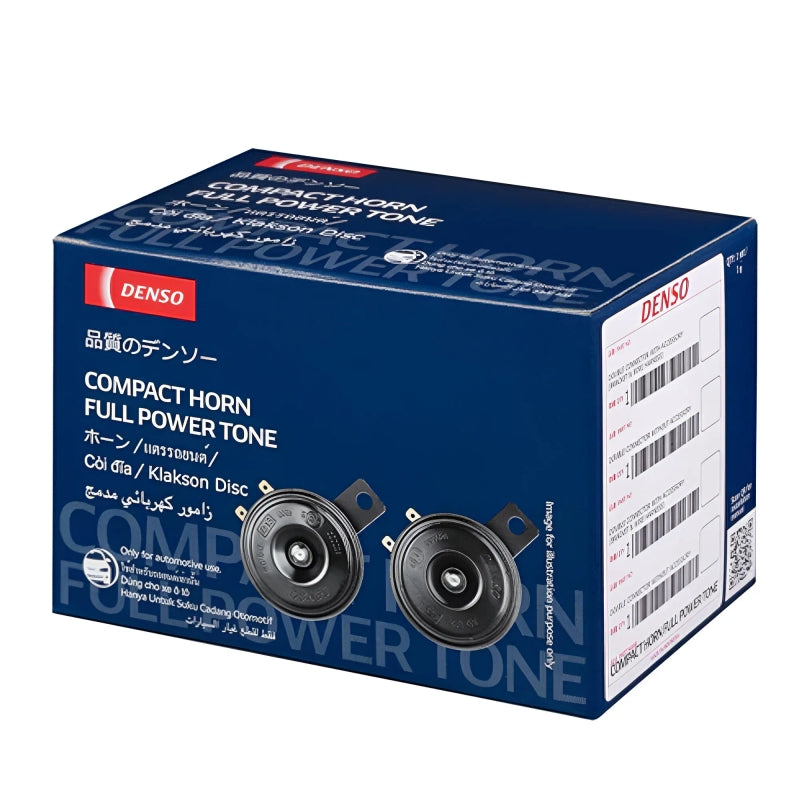 Genuine 12W Denso Compact Horn – Full Power Tone Ultimate Loud, Durable, and High-Performance Car and Bike Horn
