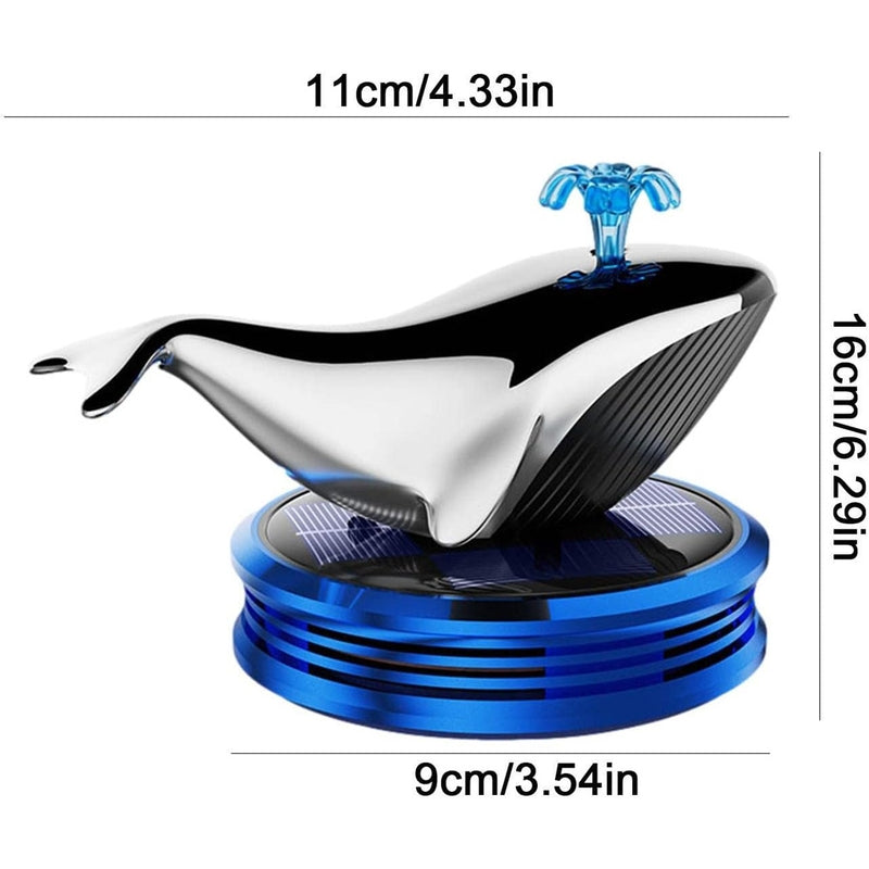 Whale Car Dashboard Aromatherapy Showpiece – Fun & Playing | Solar-Powered