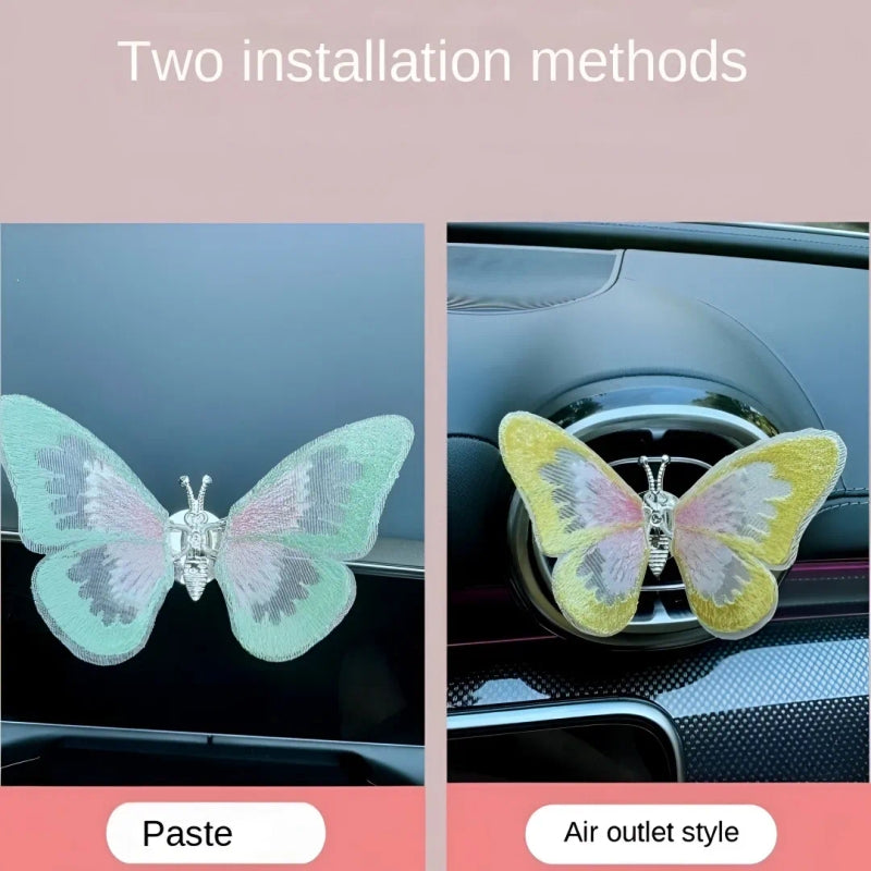 Elegant Car Moving Butterflies Fragrance 2pcs – Fresh Air with Moving Beauty