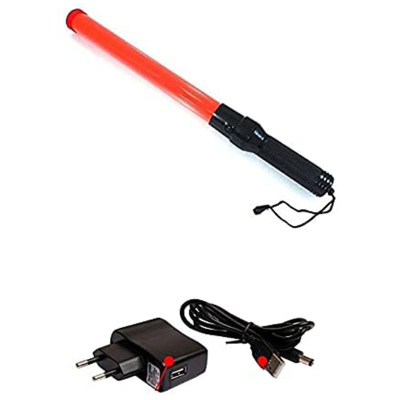 Police Hand Rechargeable Traffic Light | Traffic Signal Warning Light Stick for Parking Guides