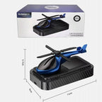 1pcs Car Carbon Helicopter Solar Perfume