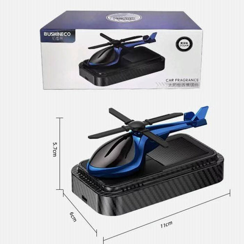 1pcs Car Carbon Helicopter Solar Perfume