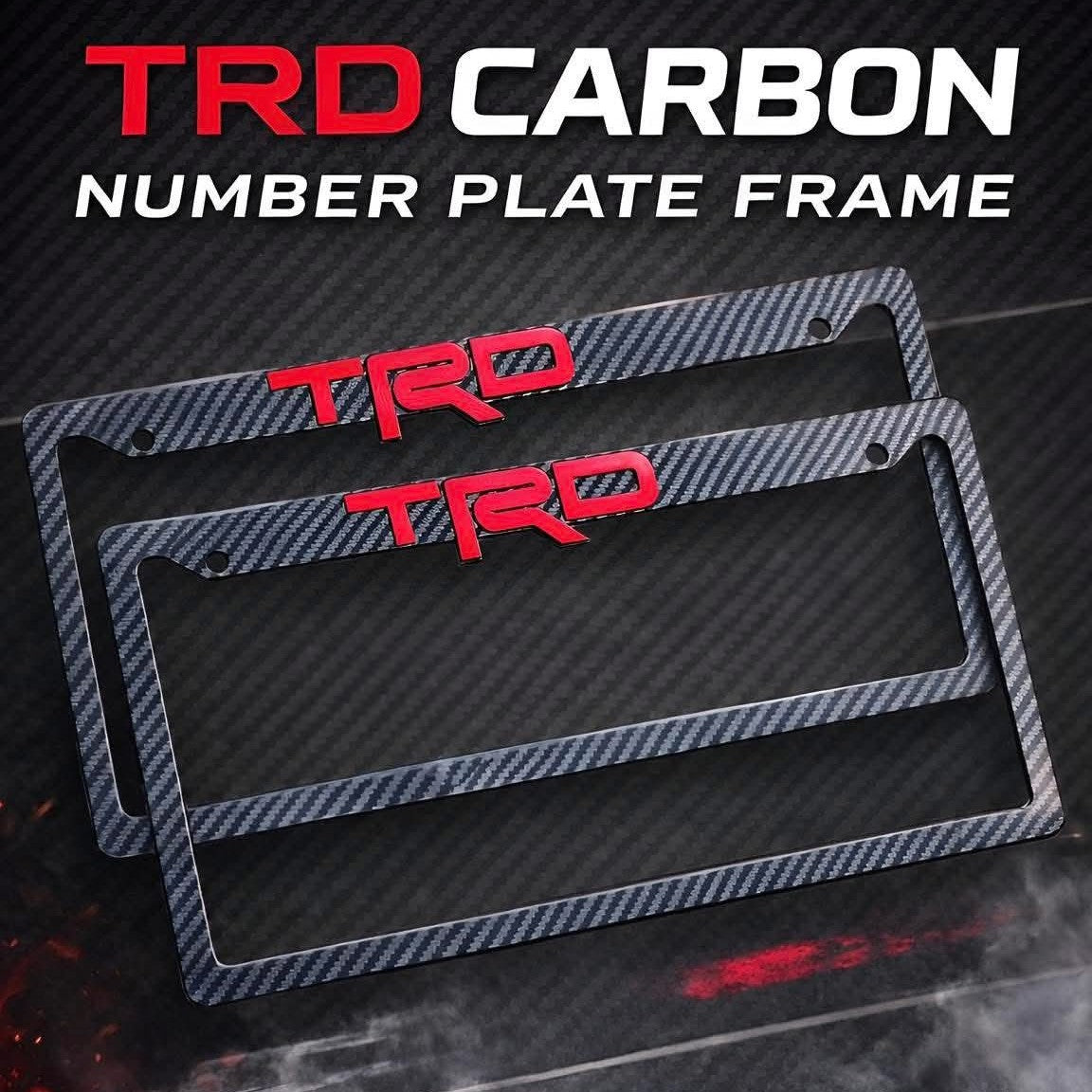 Car Number Plate Frame 2pcs – Elevate Your Car’s Look with a Sporty Touch