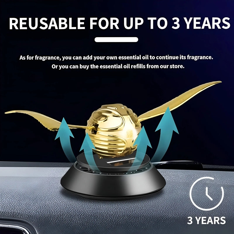 Car Gorgeous Solar Wings Air Freshener for Vehicle Interior Decoration-Car Diffuser for Car Home and Office