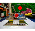 Stylish Bangladesh Flag Car Air Freshener – Perfect for Dashboard Display