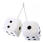 Car Hanging Decor Fuzzy Dice 2 Piece