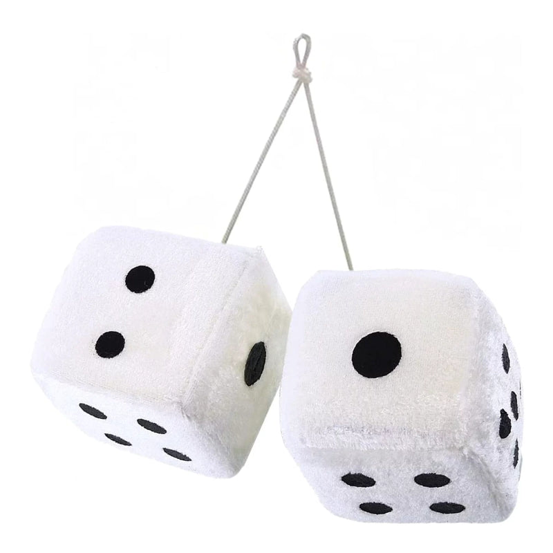 Car Hanging Decor Fuzzy Dice 2 Piece