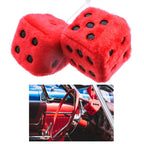 Car Hanging Decor Fuzzy Dice 2 Piece