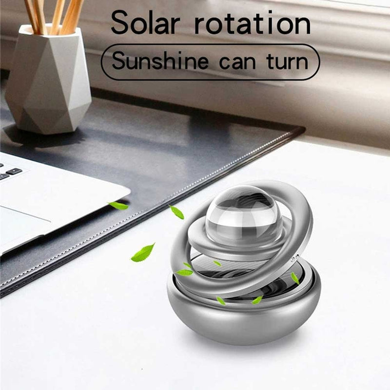 Double Ring Solar Car Perfume with Boll