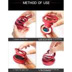 Double Ring Solar Car Perfume with Boll