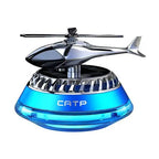 Solar Car Perfume Diffuser Helicopter Car Dashboard Showpiece : Eco-Friendly Air Freshener for Your Vehicle
