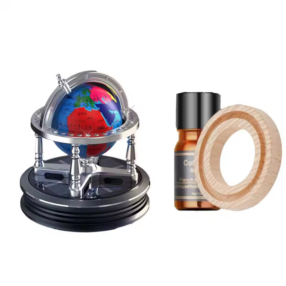 Solar Car Fragrance Globe – Eco-Friendly Air Freshener for Your Vehicle