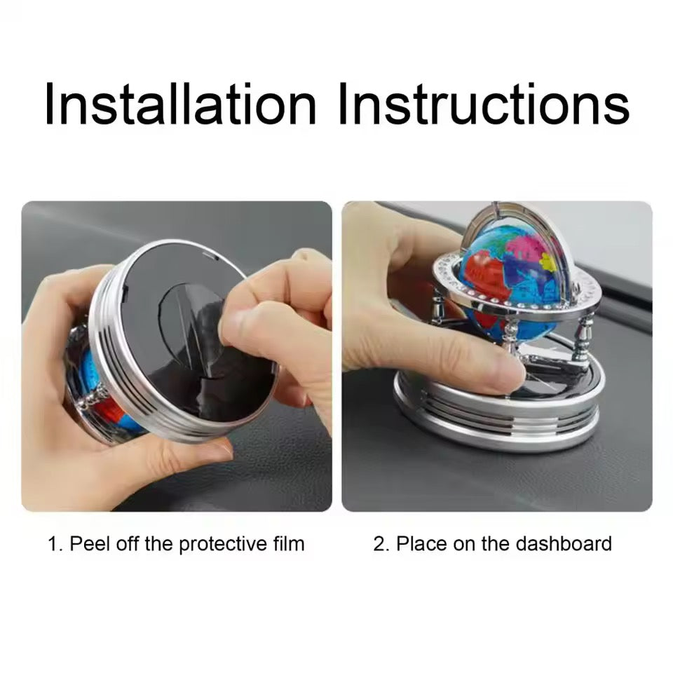 Solar Car Fragrance Globe – Eco-Friendly Air Freshener for Your Vehicle