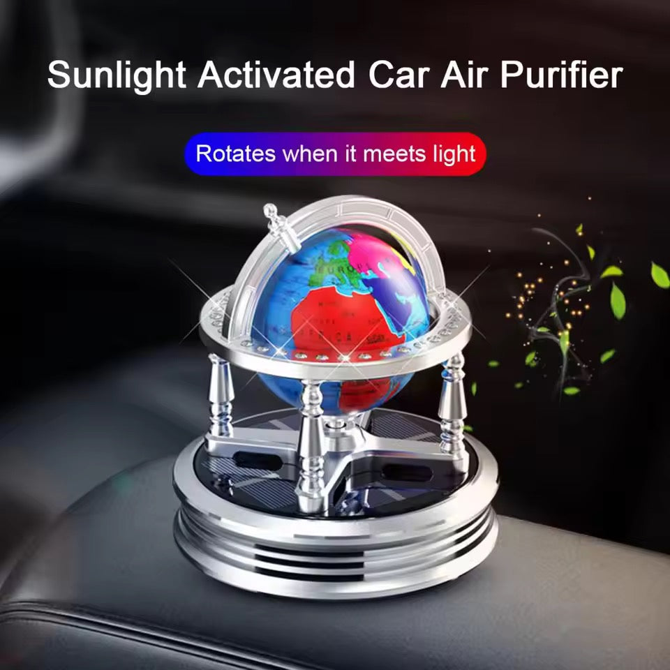 Solar Car Fragrance Globe – Eco-Friendly Air Freshener for Your Vehicle