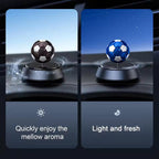 Car Solar Foot ball Showpiece With Car Air Freshener