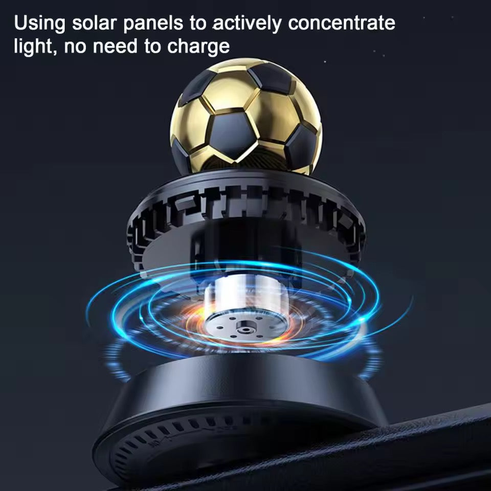 Car Solar Foot ball Showpiece With Car Air Freshener