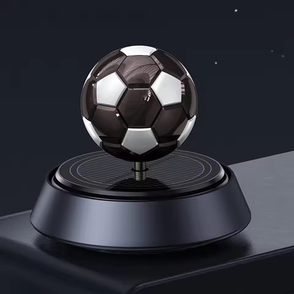 Car Solar Foot ball Showpiece With Car Air Freshener