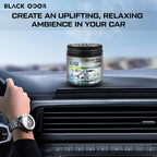 BLACK ODOR Air Freshener Natural Essential Oils Scented Home, and Office Jelly type (180 gm)