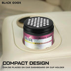 BLACK ODOR Air Freshener Natural Essential Oils Scented Home, and Office Jelly type (180 gm)