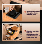 Luxury Car Rear Armrest Console Box | Built-in Cup Holder & Tissue Box | Ultimate Comfort & Style